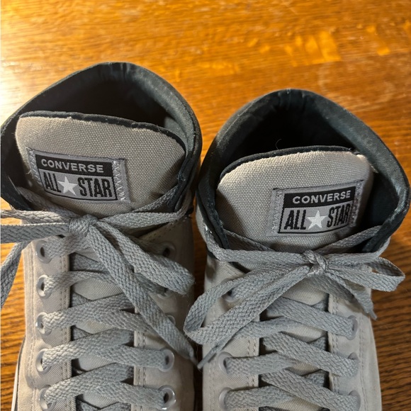 Converse All Star Gray High-Top Padded Sneakers, M8/W10 - Picture 8 of 8